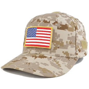USA Flag Original Tactical Embroidered Patch Adjustable Structured Operator Cap