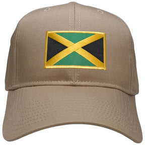 Jamaica Embroidered Flag Iron On Patch Gold Border Snapback Baseball Cap