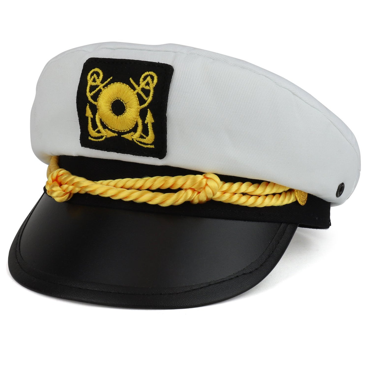 Armycrew Child Size Youth Cotton Yacht Captain Costume Sailor Hat