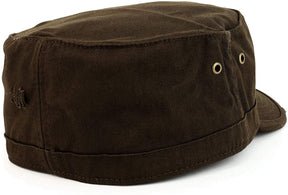 Armycrew Military BDU Style Flat Top Distressed Washed Cap