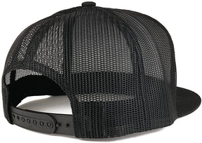 Armycrew 5 Panel Pilot Oak Leaf Oval Embroidered Patch Flatbill Mesh Snapback