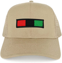 Africa Red Black Green Embroidered Iron on Patch Adjustable Trucker Mesh Cap