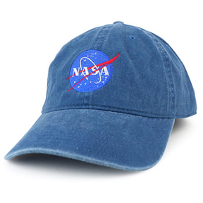 Armycrew XXL NASA Insignia Logo Pigment Dyed Unstructured Baseball Cap