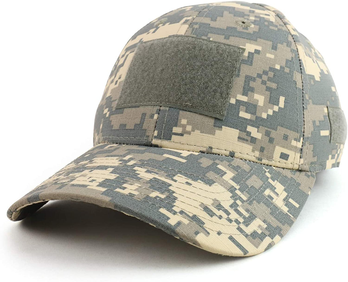 Armycrew Tactical Operator Ripstop Cotton Baseball Cap with Loop Patch