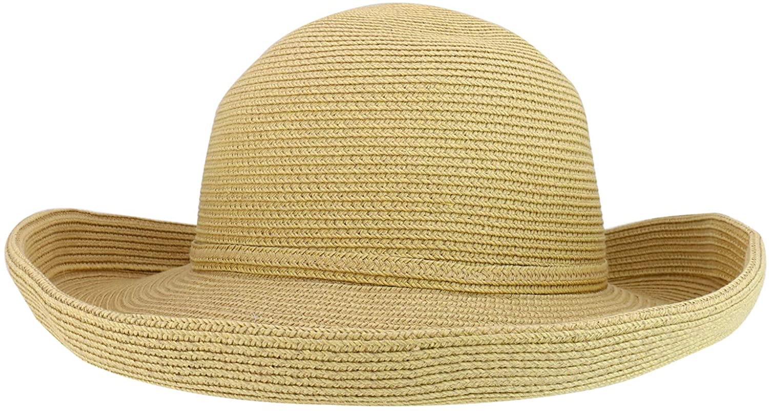 Armycrew UPF 50+ UV Protection Upturned Wide Brim Sun Hat for Ladies