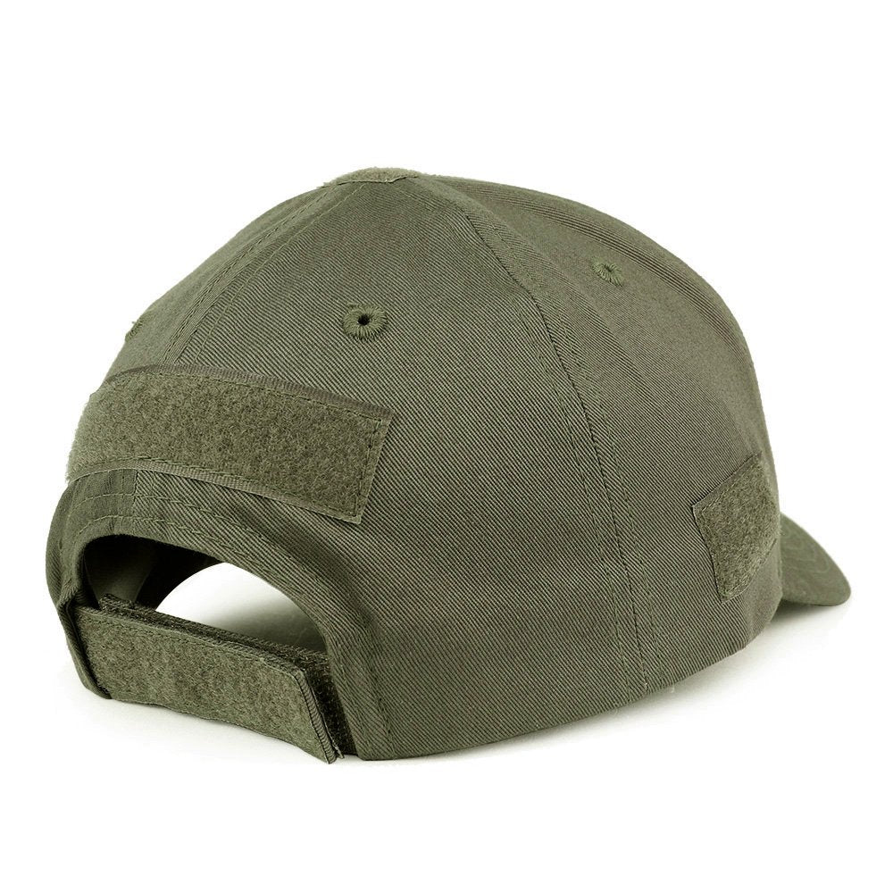 Armycrew USA Woodland Flag Tactical Patch Structured Baseball Cap- Olive Drab