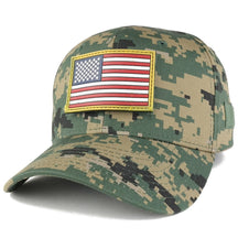 USA Original American Flag 3-D Rubber Tactical Patch Adjustable Structured Operator Cap