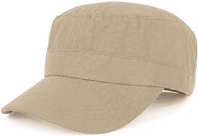 Armycrew Lightweight Cotton Ripstop Fitted Army Style Flat Top Cap