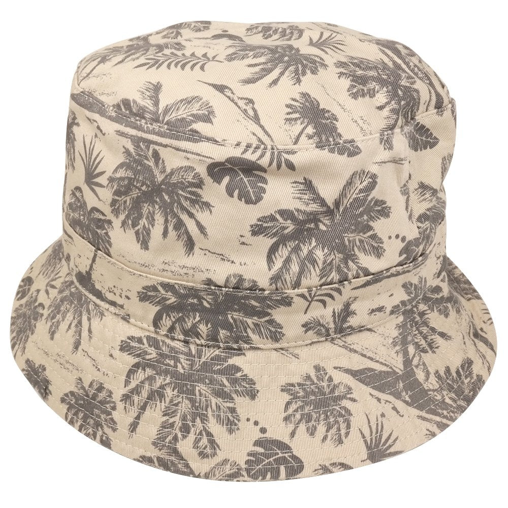 Armycrew Tropical Floral Printed Summer Bucket Hat with Downturned Brim