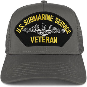 Armycrew XXL Oversize US Submarine Veteran Large Patch Mesh Back Trucker Cap