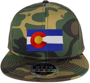 Armycrew Oversize XXL New Colorado State Flag Patch Camo Mesh Snapback Cap