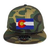 Armycrew New Colorado State Flag Patch Camouflage Flatbill Mesh Snapback Cap