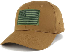 Armycrew USA Flag Olive 2 Embroidered Tactical Patch Adjustable Structured Operator Cap