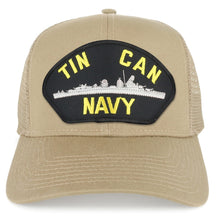 Armycrew Tin Can Navy Submarine Large Patch Snapback Mesh Trucker Cap