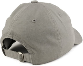 Armycrew Small Avocado Embroidered Washed Cotton Soft Crown Dad Hat - Grey