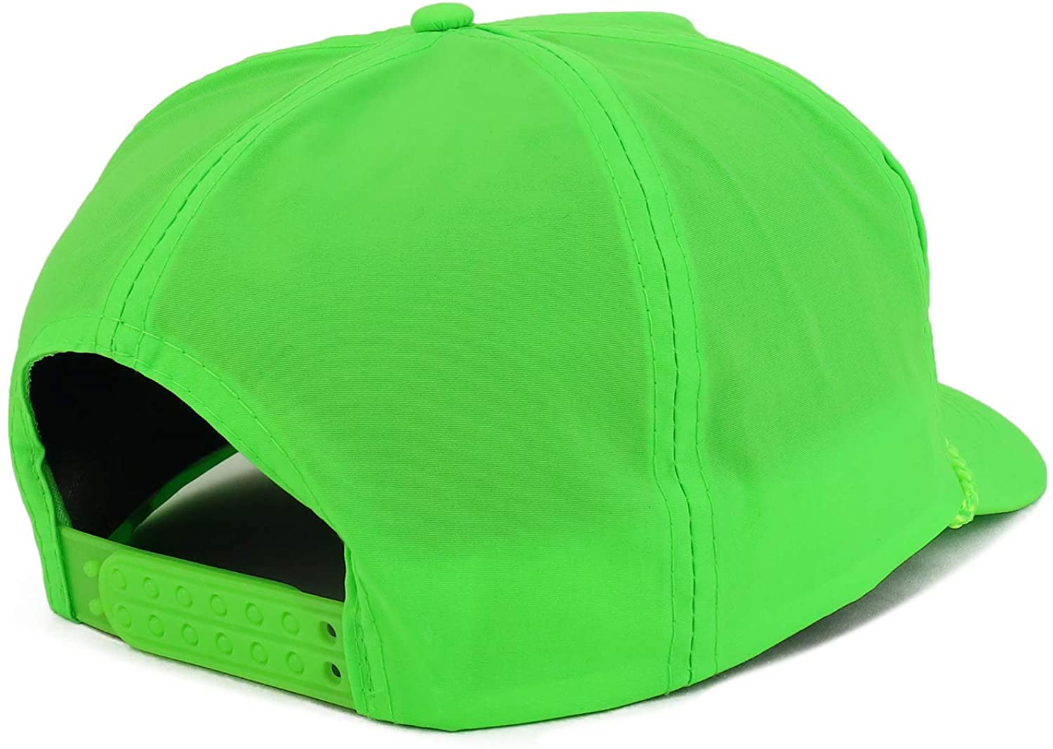 Armycrew 5 Panel Neon Color Nylon Crinkle Cap with Rope Band