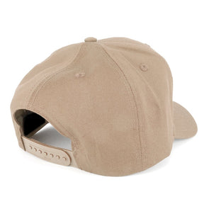Armycrew XXL Oversize Red Grey USA American Flag Patch Solid Baseball Cap - Khaki