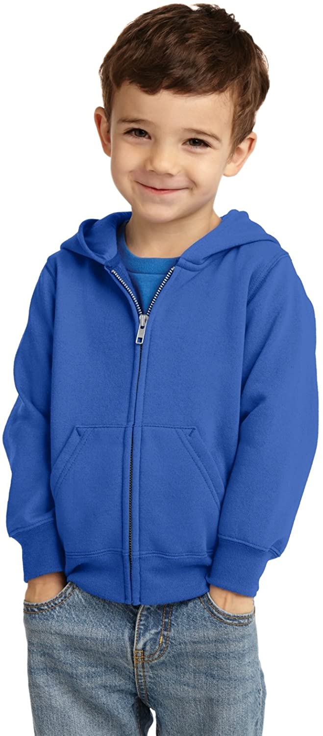 Armycrew Toddler Full-Zip Fleece Sweatshirt Basic Hoodie