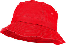 Armycrew Unlimited Youth Pigment Dyed Washed 100% Cotton Bucket Hat - Orange