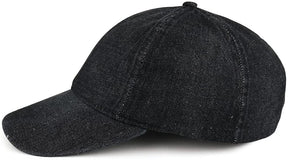 Armycrew Plain Denim Six Panel Unstructured Low Profile Baseball Cap