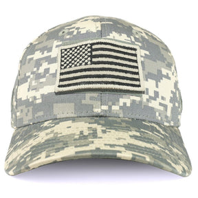 Armycrew USA Stone Flag Tactical Patch Structured Baseball Cap