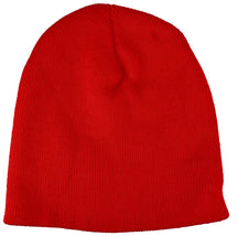 Made in USA, Childrens Superstrech Winter Short Beanie Hat - RED