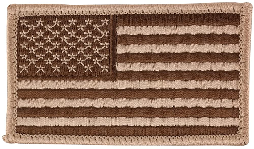 Patriotic American Flag Quality Hook and Loop Embroidered Tactical Patch Emblem