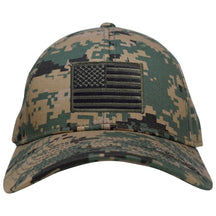 Armycrew Low Profile US American Flag Patch Camo Cap - MCU