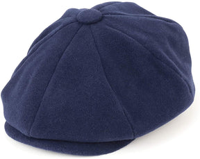 Armycrew Men's Oversize XXL Wool 8 Quarter Satin Lined Winter Newsboy Cap
