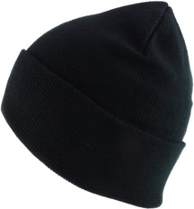 Made in USA Winter Knit Cuff Folded Long Stretchy Beanie