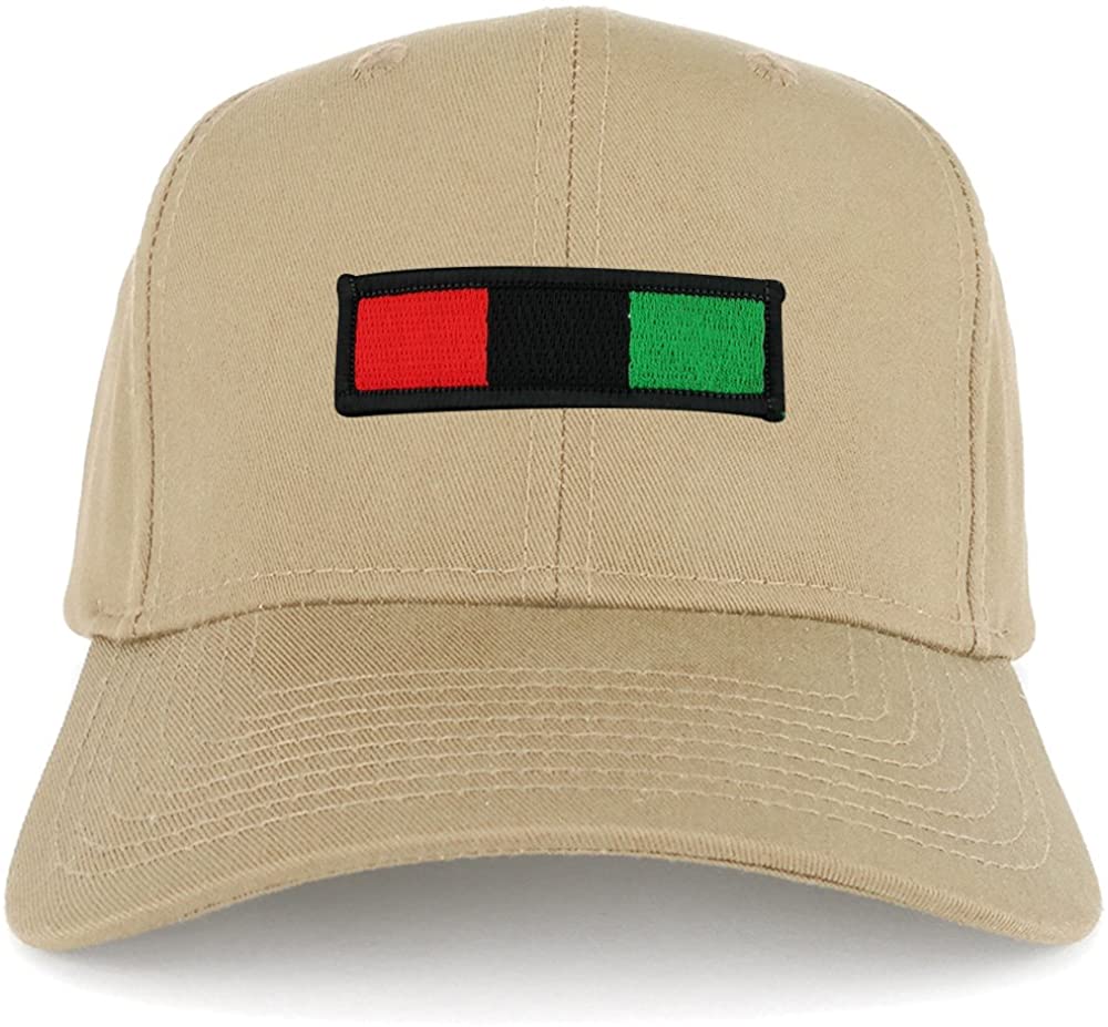Africa Red Black Green Embroidered Iron on Patch Adjustable Baseball Cap