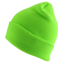 Made in USA Winter Knit Cuff Folded Long Stretchy Beanie