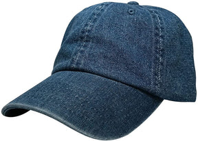 Armycrew Low Profile Soft Fitting 100% Cotton Adjustable Denim Cap