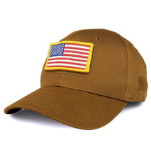 Armycrew USA Yellow Flag Tactical Patch Structured Operator Baseball Cap