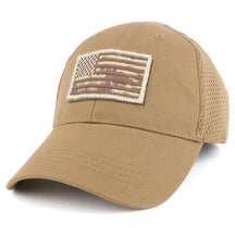 Armycrew USA Desert Digital Flag Tactical Patch Cotton Adjustable Trucker Cap