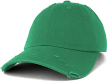 Vintage Frayed Unstructured Adjustable Polo Cap
