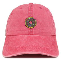 Armycrew Donut Embroidered Patch Unstructured Cotton Washed Baseball Cap