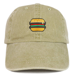 Armycrew Youth Kid's Burger Patch Pigment Dyed Soft Cotton Washed Low Profile Cap