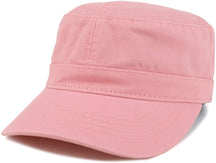Armycrew Garment Washed Cotton Twill Military Style Flat Top Hat