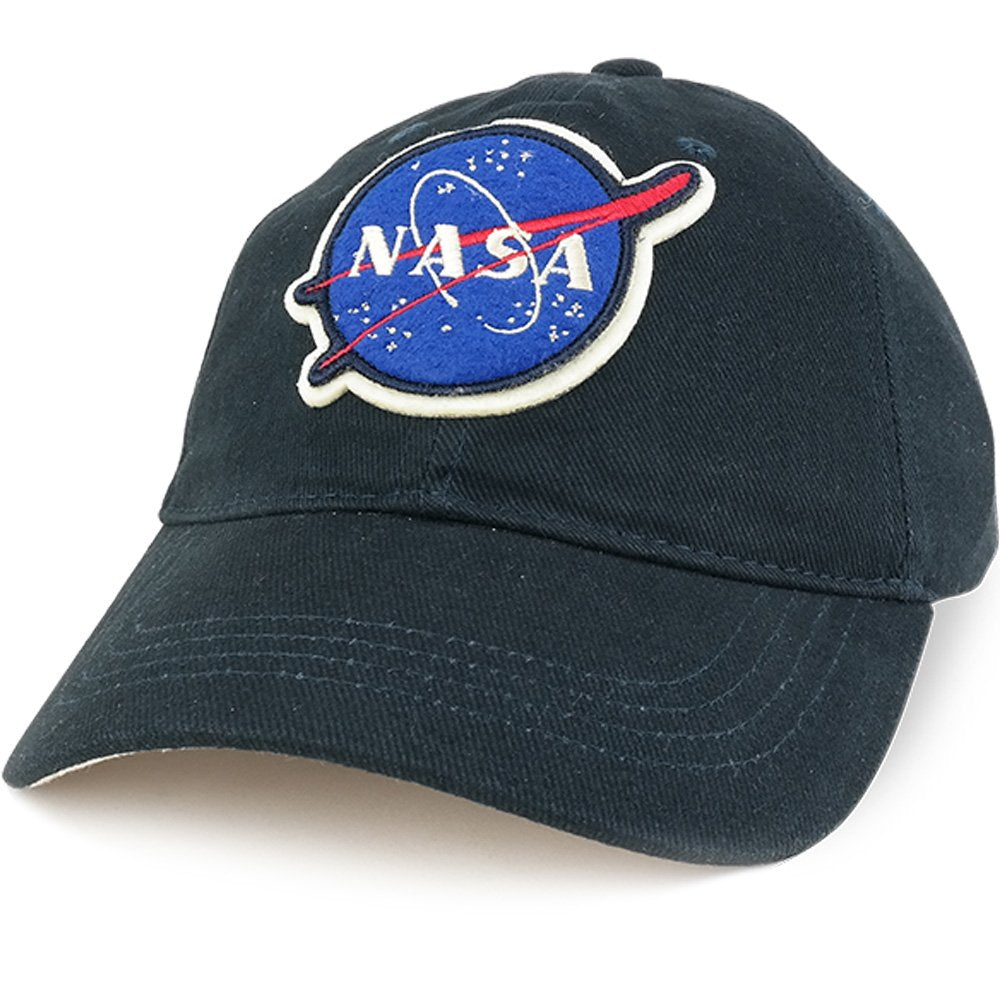 Armycrew Officially Licensed NASA Insignia Emblem Cotton Low Profile Baseball Cap