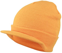 Armycrew Neon Snug Fit Knitted Beanie Visor Cap