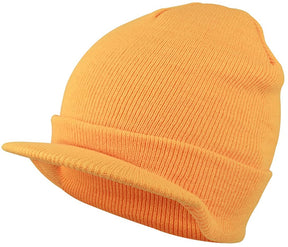 Armycrew Neon Snug Fit Knitted Beanie Visor Cap