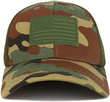 Armycrew US American Flag Olive Rubber 3D Tactical Patch Air Mesh Flex Cap