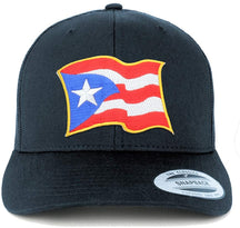 Armycrew Puerto Rico Waving Flag Patch Mesh Trucker Cap