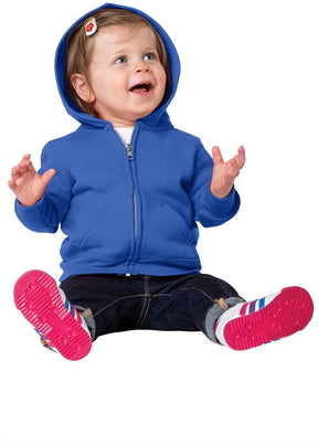 Armycrew Infant Full-Zip Cotton Poly Fleece Sweatshirt Basic Hoodie