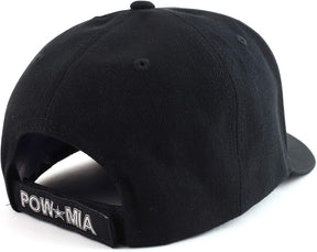Rapid Dominance Deluxe Military POW MIA Embroidered 6 Panel Constructed Cap