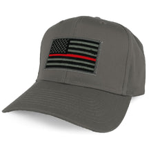 Armycrew XXL Oversize Thin Red Line USA American Flag Patch Solid Baseball Cap