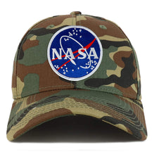 Armycrew NASA Meatball Logo Patch Camouflage Structured Baseball Cap