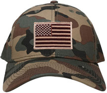 ARMYCREW Low Profile US American Flag Patch Camo Cap - WDL