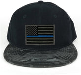 USA American Flag Embroidered Iron on Patch Camo Bill Snapback Cap - NTG